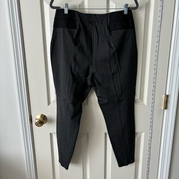 Lane Bryant Charcoal Grey Leggings with Black Elastic Waist Detail - Picture 2 of 6